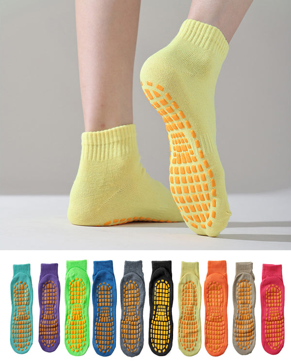 Adult Anti-Slip Mid-Calf Socks 10 Pack