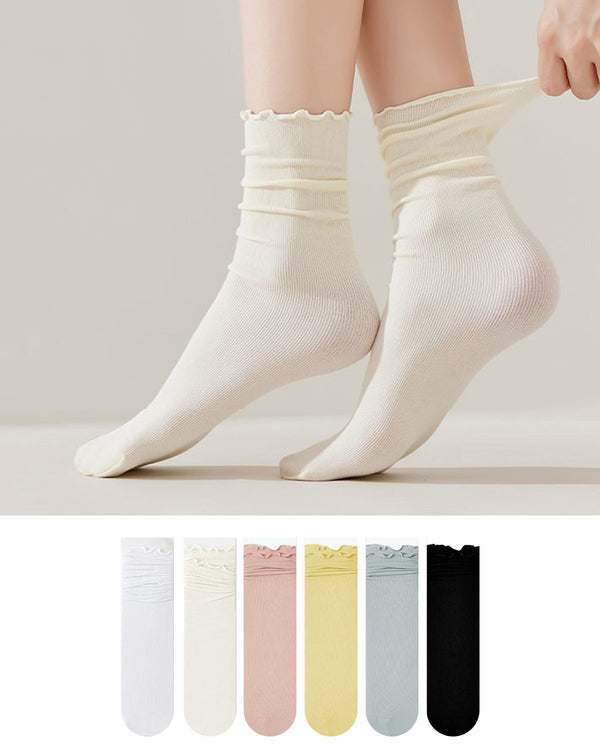 Women's Soft Elastic Chunky Socks 6 Pack