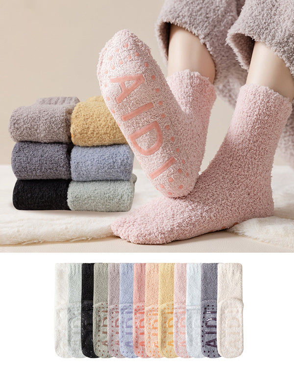 Women's Towel Sleep House Floor socks 10 Pack