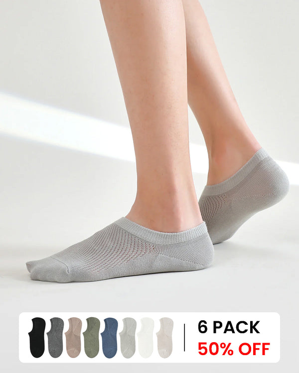 Men's 100% Cotton 5A Antibacterial Ankle Socks