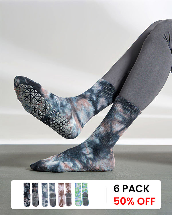 Tie-Dye Non-Slip Yoga Socks