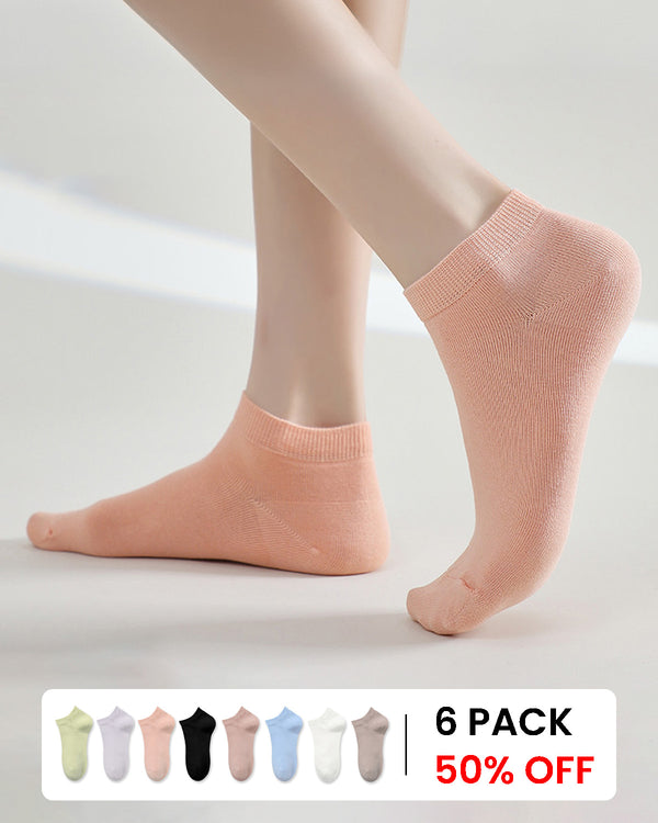 Women's 100% Cotton 5A Antibacterial Socks